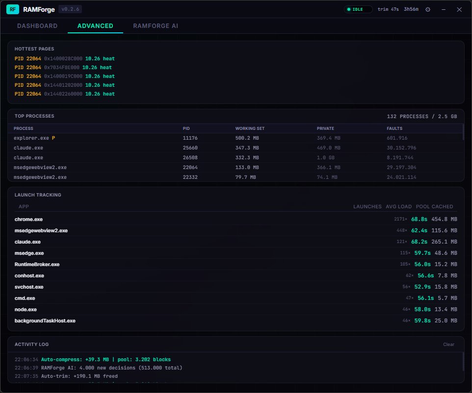 RAMForge Advanced Controls